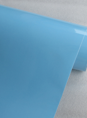 家具贴纸珠光蓝色家具翻新贴纸衣柜橱柜冰箱贴门窗框贴防水壁纸