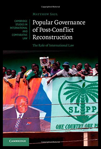 【预售】Popular Governance of Post-Conflict Reconstructio