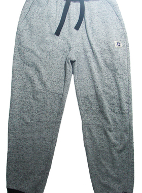 乐天BABY*9-10岁麻灰色涤棉混纺薄毛圈收口长裤运动裤休闲裤