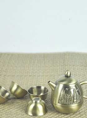 仿古工艺品摆件 青铜器酒壶 古代酒具 家居装饰品 茶几 酒柜摆设