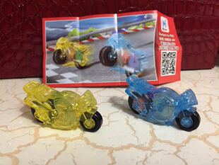 【健达建达奇趣蛋出奇蛋玩具】水晶回力摩托车，做工精致数量有限