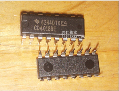 全新原装正品 CD4018BE 逻辑-计数器，除法器 直插 DIP-16