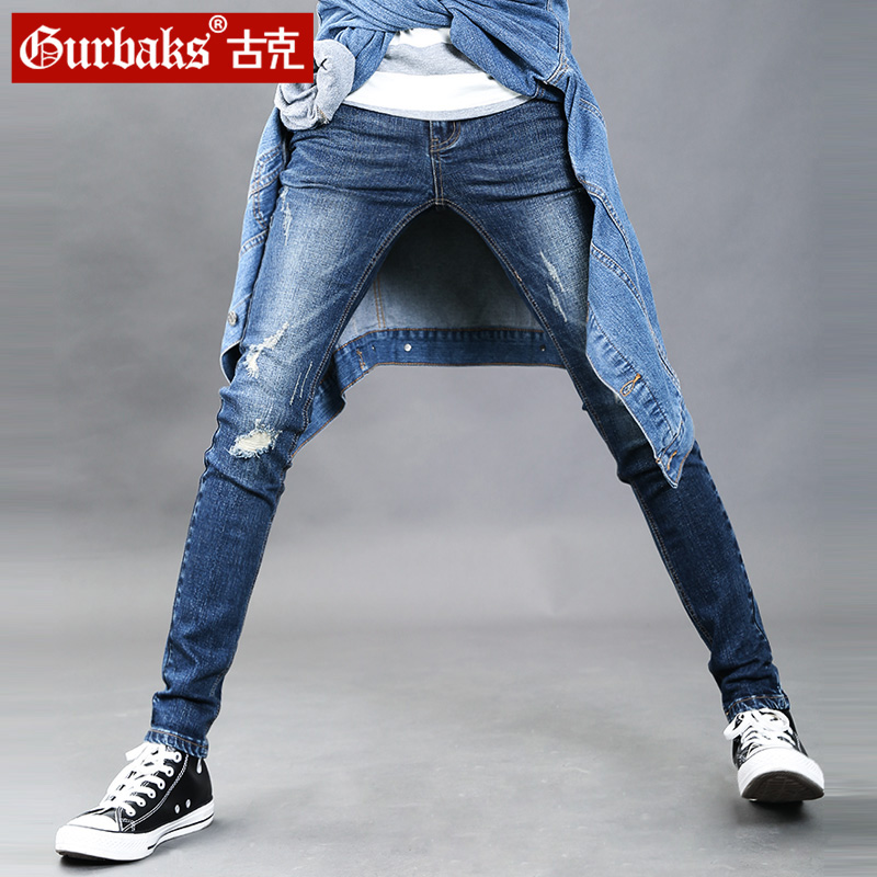 Jeans pour jeunesse pieds Slim GURBAKS en coton pour Quatre saisons - Ref 1485774 Image 1