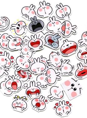 Line表情贴纸 Spoiled Rabbit 系列6 自制手帐相册贴纸 40枚 Z398