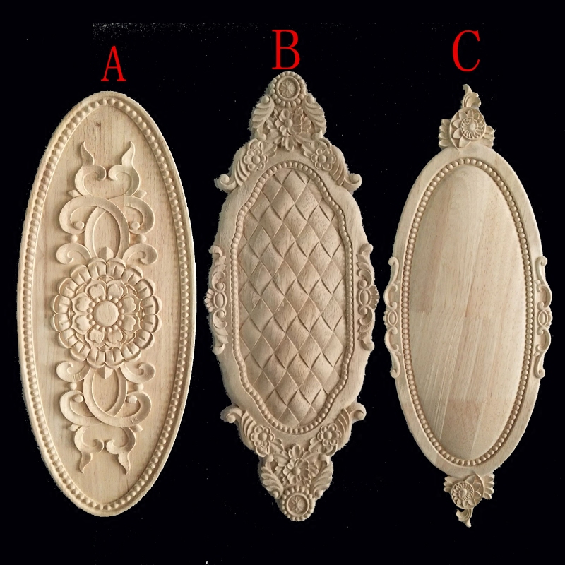 东阳木雕 欧式门花角花贴花贴片雕花木花家具花装饰花柜门花实木