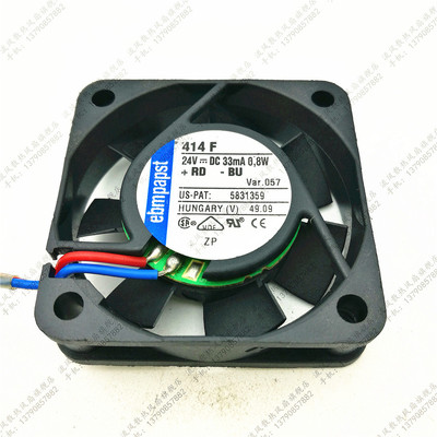 全新德国EBMPAPST TYP 414F 24V 0.8W 4CM 4010变频器散热风扇