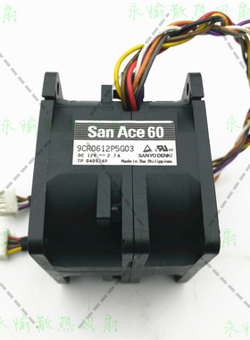 三洋 9CR0612P5G03 12V 2.7A 6050 6CM 高转速 汽车增压 暴力风扇