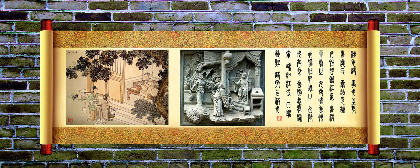 732海报印制展板写真喷绘贴纸595中华传统文化二十四孝之卖身葬父