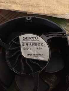 原装SERVO D1751P24B9DS321/326 DC24V 4.6A 大风量变频风机