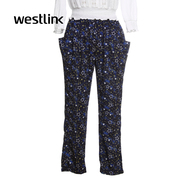 Westlink/Western star print loose women's casual pants
