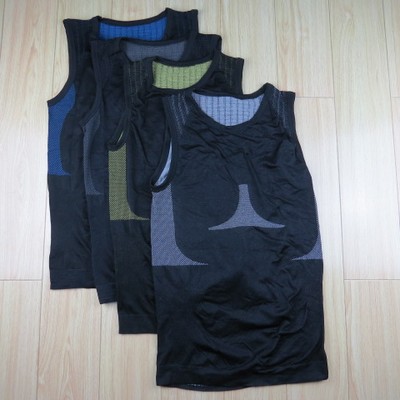 单件吸湿排汗男子无袖背心紧身衣