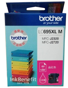 红色墨盒 J2720 兄弟 打印机墨盒 J2320 LC695XL MFC 原装 适用