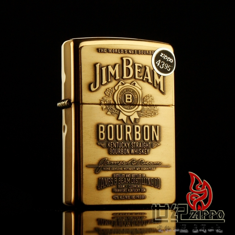 美國原裝 ZIPPO打火機 純銅占邊酒標 254BJB929 限量正版 正品旗