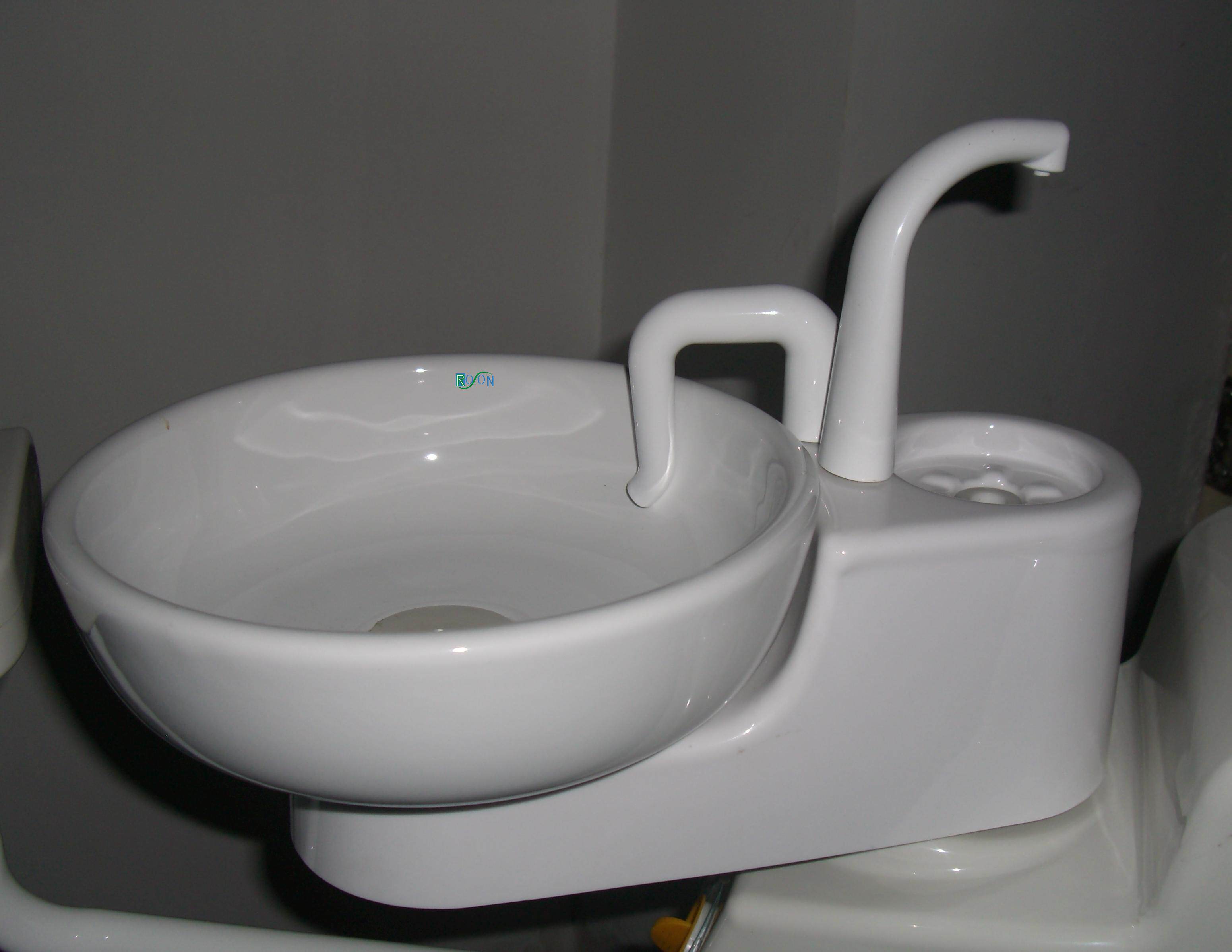 牙科椅痰盂可拆卸可旋转陶瓷痰盂圆底钢化玻璃痰盂46-47mm接口