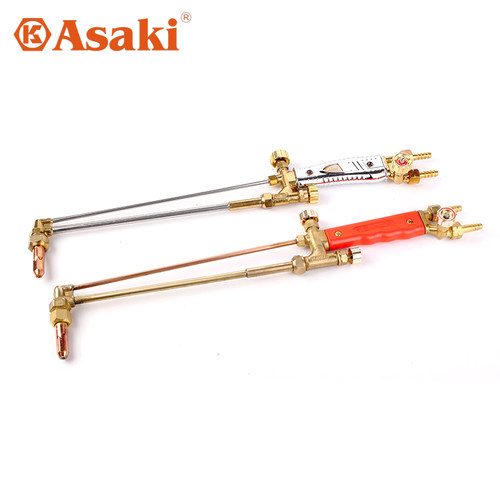 ASAKI 射吸式G01-30/100精品不锈钢割炬全黄铜氧气乙炔丙烷气割枪