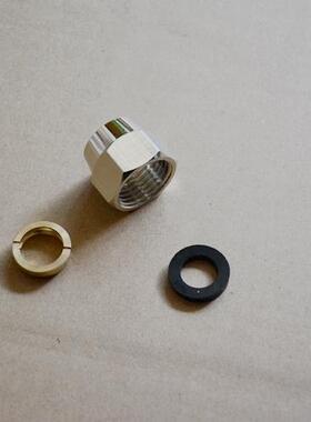 全铜四分防爆管波纹管接头快速接头转接燃气锥形螺帽内牙需敲波