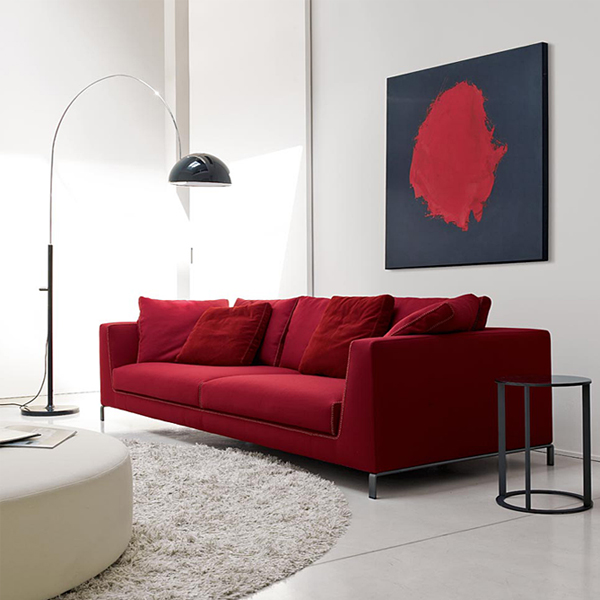 意大利布艺沙发组合现代简约风格羽绒小户型客厅北欧高档沙发