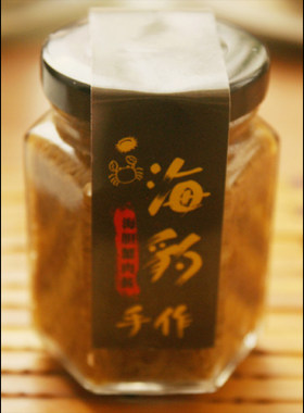 海豹手作海胆干贝蟹肉XO酱小清新版秃黄油110g装大连四区满百包邮