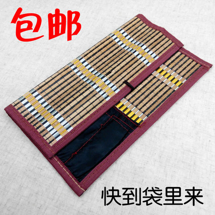 毛笔帘笔联收纳帘毛笔帘笔卷毛笔竹卷卷笔袋保护毛笔护具9.9包邮