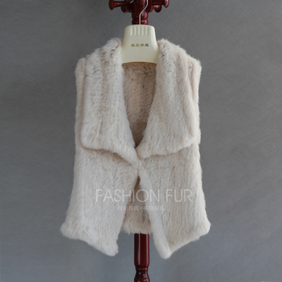 2025款加厚双面编织兔毛马甲