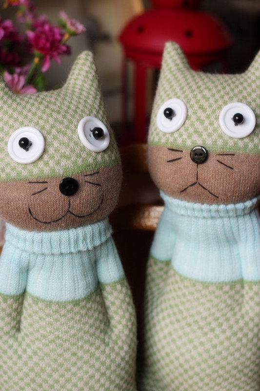 袜子娃娃成品无敌猫生日节日礼物送朋友同学文艺范diy玩偶布娃娃