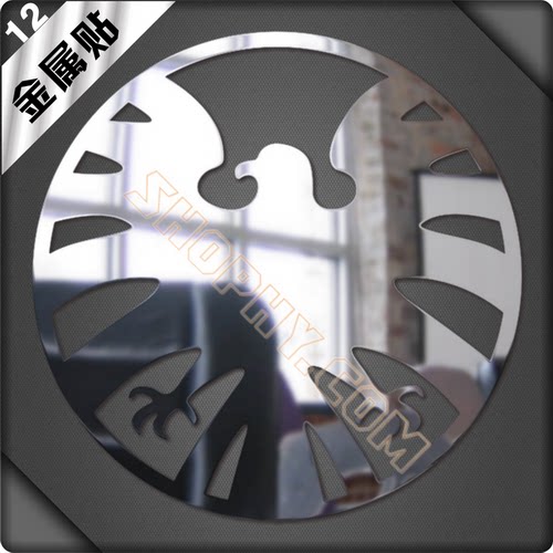 神盾局漫威复仇者美国队长钢铁侠金属贴纸动漫周边手机自行车12