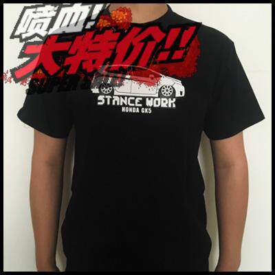 honda本田gk5日系風格飛度改裝汽車T恤純棉t短袖包郵常規寬松日常在類目 男裝, T恤中 - 來自Buy2taobao.com提供專業的淘寶代購服務