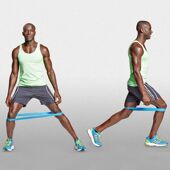 瘦腿健身力量训练 弹力带 田径训练器 拉力带 健身弹力带阻力带
