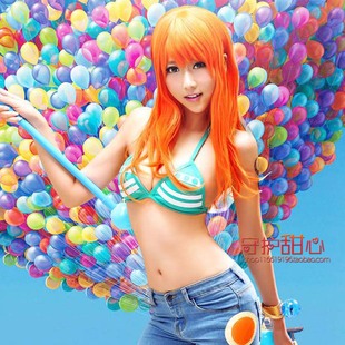 守护甜心动漫假发 海贼王 两年后娜美cosplay假发