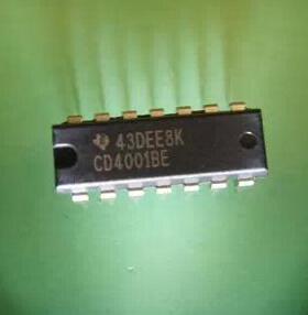 直插CD4001 HEF/HCF/ 四2输入端或非门 DIP-14