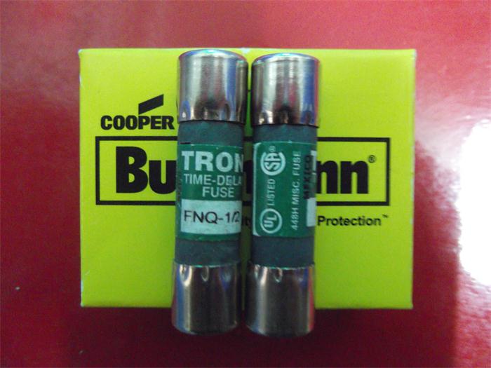 FNQ 1/2 延时熔断器保险丝TRON陶瓷10X38 BUSSMANN正品 0.5A500V