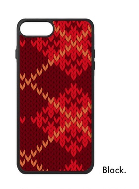 适用于iPhone红色棕色褐色四边形Xr手机壳max保护套678pro硅胶112