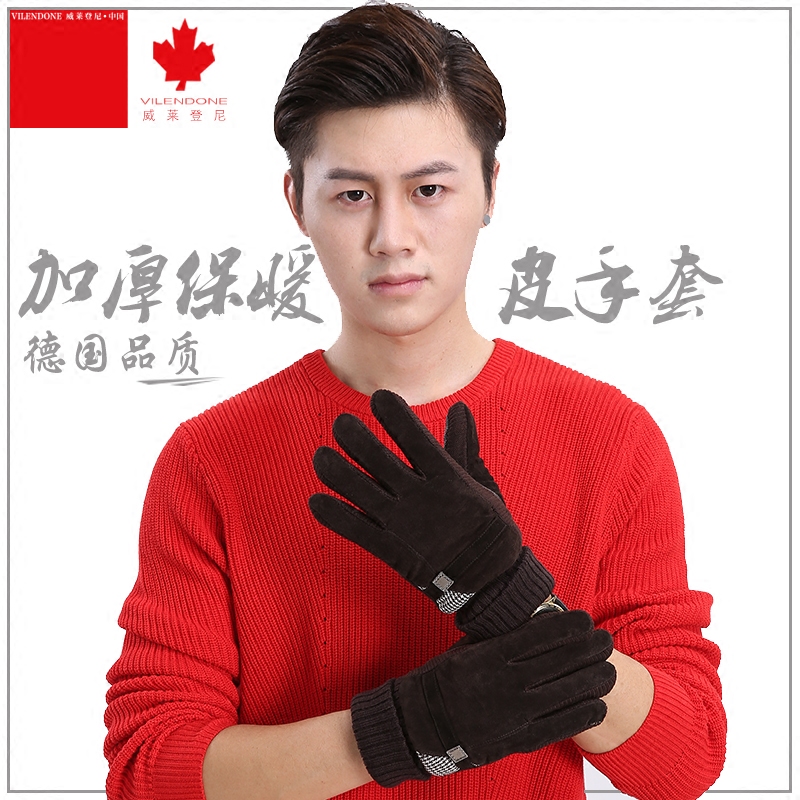 Gants pour homme VILENDONE     en peau de porc - Ref 2782447 Image 1