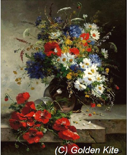 dmc线十字绣★美国原版图纸材料包【gk-2077】花卉静物名画油画