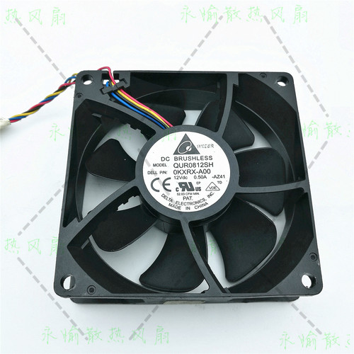 原装台达 QUR0812SH 12V 0.50A 3VRGY-A00 8025 8CM 4线调速风扇
