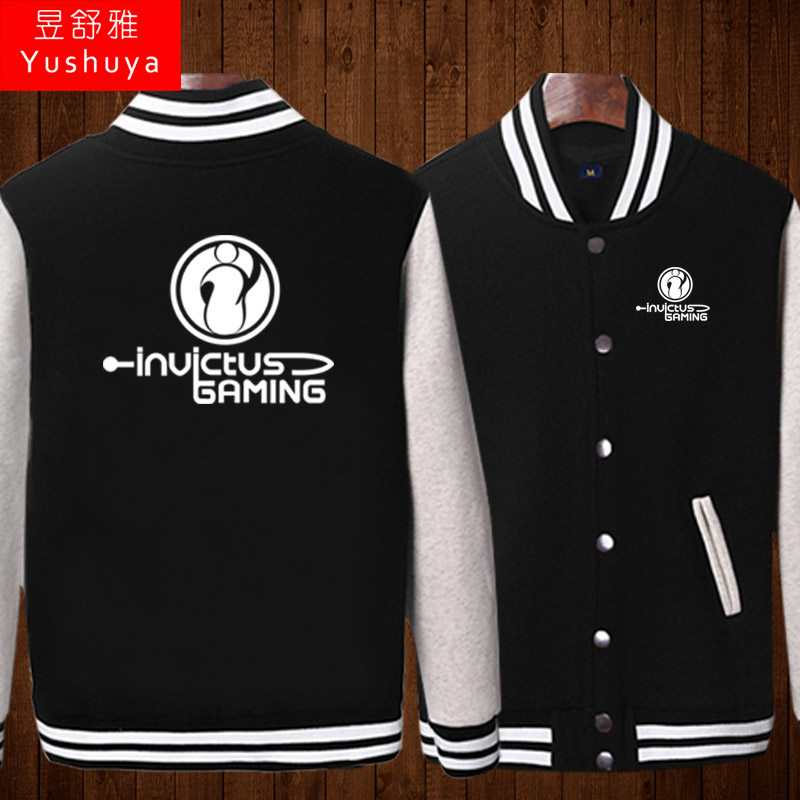 ig战队队服加绒款棒球服男士外套dota2联盟游戏cf比赛服