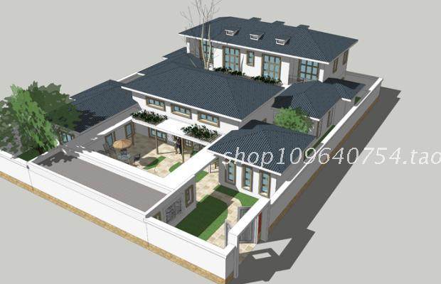 major customized Chinese style courtyard Courtyard Design sketch Layer Jane Europe Courtyard Architecture design construction drawingin the Business affairs/Design Services, Design Services, Other Design Services category - from Buy2taobao.com to provide professional Taobao agent buy service