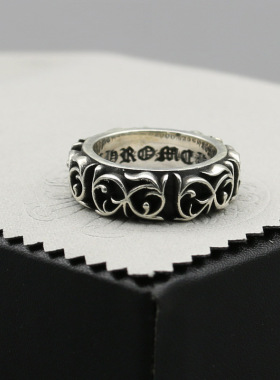 纯银情侣永恒欧美风复古食指对戒