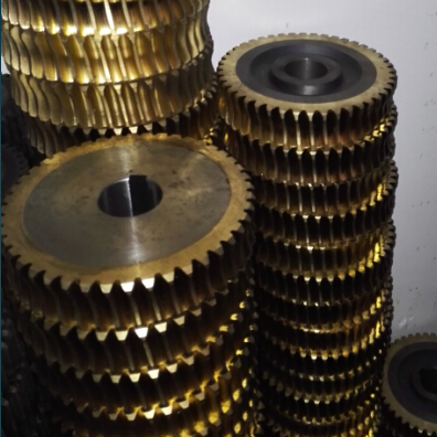 纺机配件 厂价直销日发类型的标准型倍捻机齿轮箱铜蜗轮2头