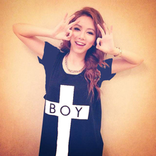 邓紫棋受洗十字架boy t恤同款G.E.M邓紫棋XXX演唱会T恤短袖应援服