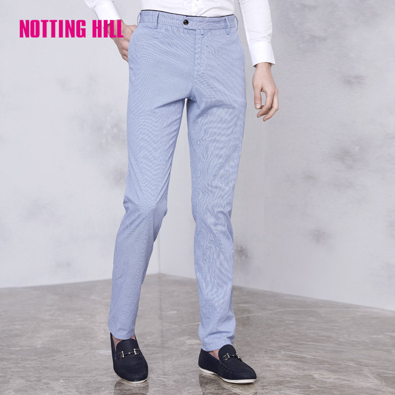 NOTTING HILL/诺丁山夏男商务休闲裤直筒薄款长裤NB55061|msdalam kategori Pakaian Lelaki, seluar santai - dari Buy2taobao.com untuk memberikan perkhidmatan ejen Taobao profesional membeli