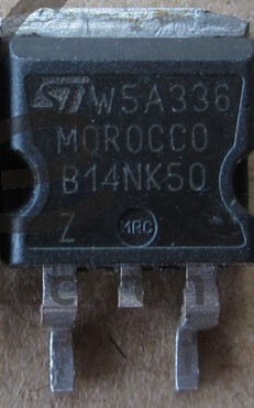 【华盛辉】液晶MOS场效应管 B14NK50Z STB14NK50Z TO-263