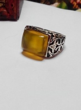 复古色方形上下开口戒指托霸气