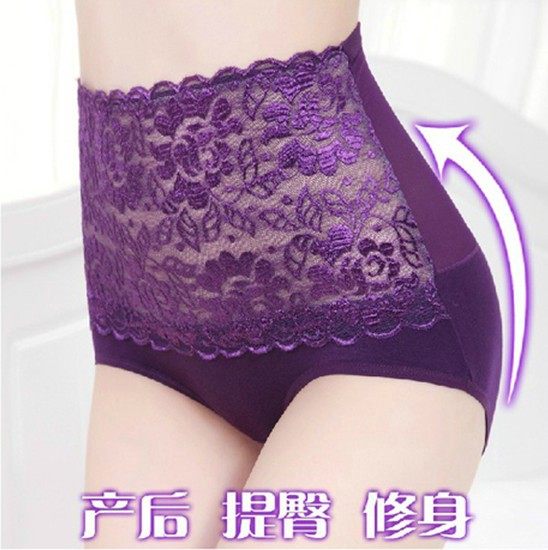珠蒂曼蕾丝边提臀塑身裤4条包邮