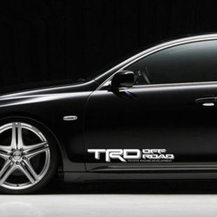 车门贴TRD车贴 适用于丰田TRD贴纸 车身对贴 侧裙改装