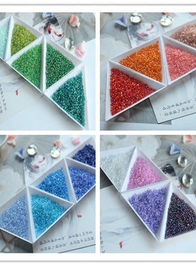 水墨音色 古典发簪 步摇配件 cos/DIY材料 米珠2MM七彩米珠