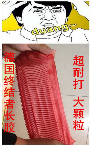 包赢球超耐打固化零摩擦 德国TICKER终结者Terminato超大颗粒长胶