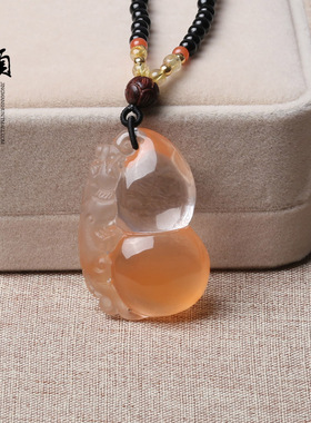 葫芦貔貅母亲节礼物水晶项链吊坠