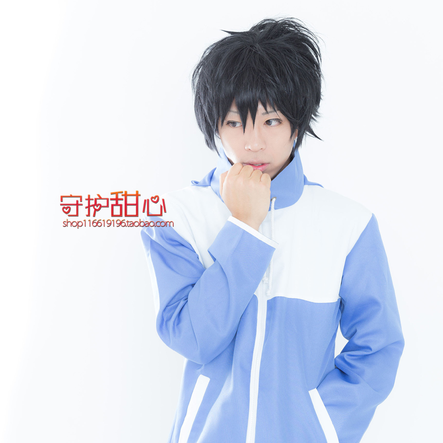 {甜心家}零之使魔 平贺才人假发 短发 假毛黑色现货cosplay假发