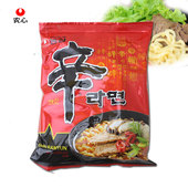 5袋 韩国进口方便面农心辛拉面辣味煮面泡面香菇牛肉面120g 包邮